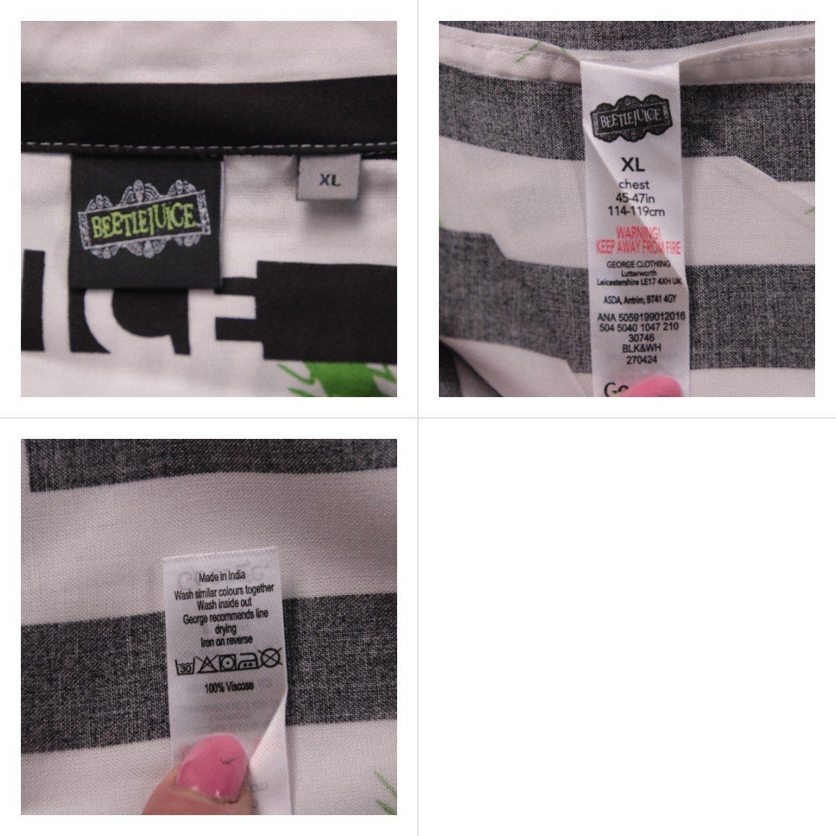 рубашка Beetlejuice